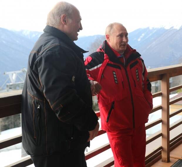 Владимир Путин и Александр Лукашенко 