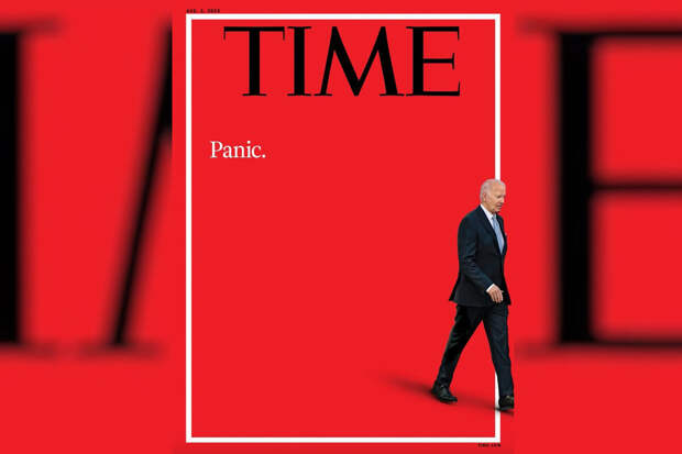 Журнал Time опубликовал обложку с Байденом и подписью "паника"