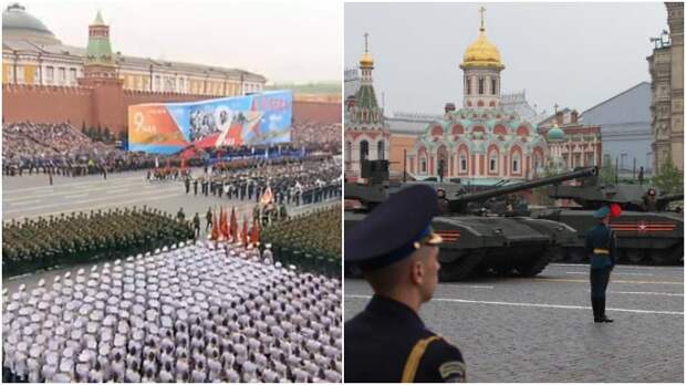 Зарубежные пользователи соцсетей восхитились парадом Победы в Москве / Коллаж: ФБА "Экономика сегодня"