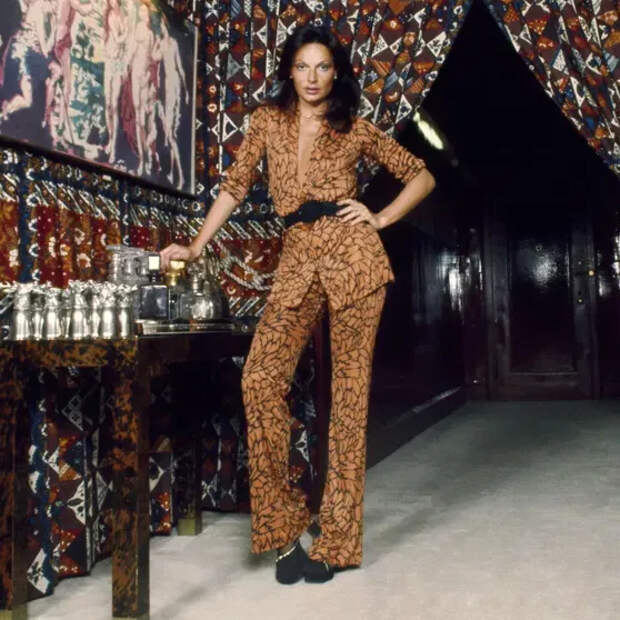 Диана фон Фюрстенберг в 1970-х/Фото: therealdvf/Instagram*
