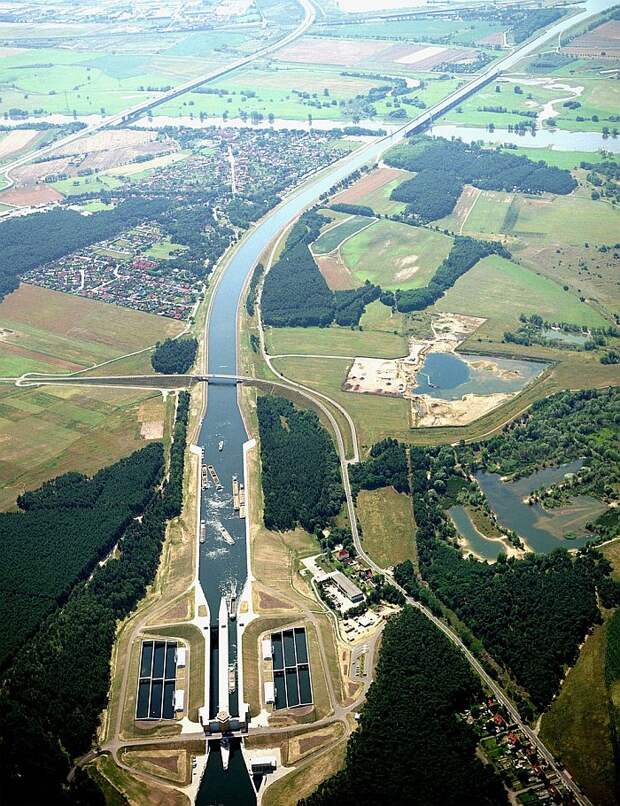 Магдебургский водный мост (Magdeburg Water Bridge), Германия