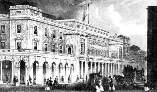 Her Majesty's Theatre, Haymarket, where Lola Montez<br />made her dйbut