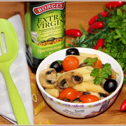 Penne Rigate  с шампиньонами и овощами (блюдо для постного стола)