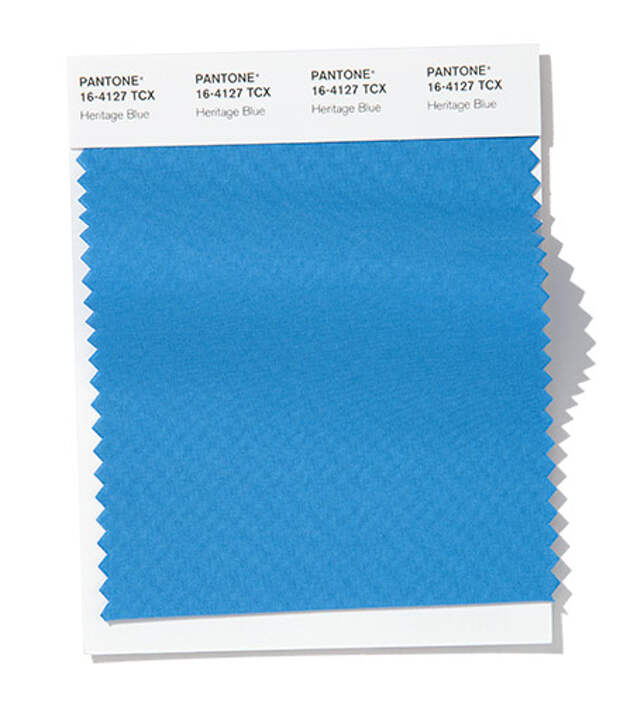 A time-honored blue hue Heritage Blue speaks of tradition, dependability and continuity.