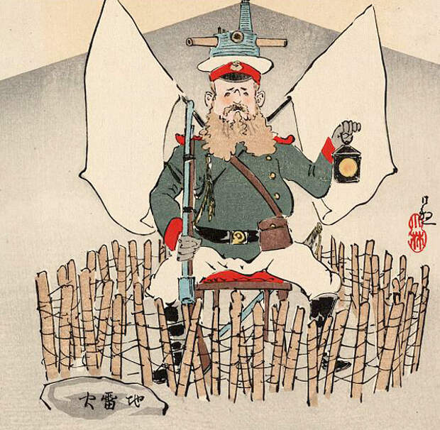 Генерал Куропаткин, фрагмент гравюры Кобояши Киочика. Источник: Библиотека конгресса США