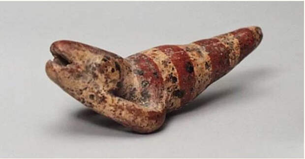 Зооморфический свисток, найденный в Мексике.