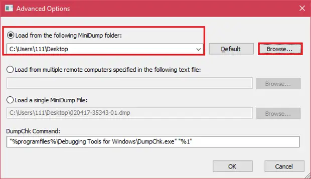 Setting breakpad minidump appid 2394010