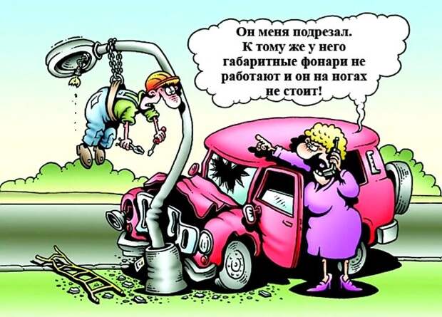 Тетя, не зевай за рулем! или Шрек, береги голову