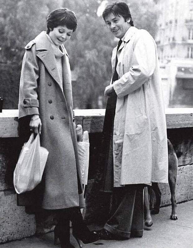 Наталья Белохвостикова и Ален Делон между съёмками фильма "Тегеран - 43",1981 год