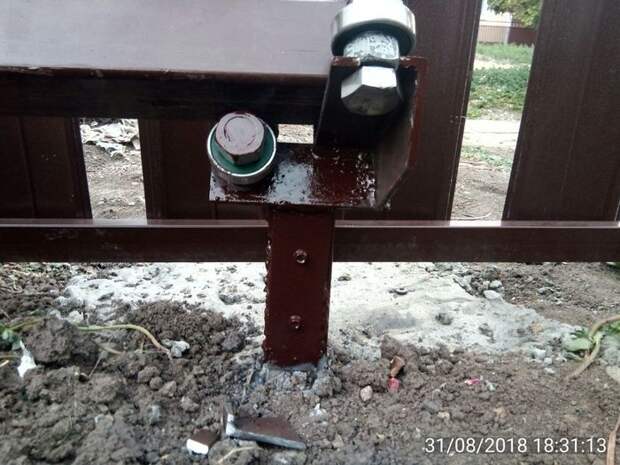 Самодельные откатные ворота