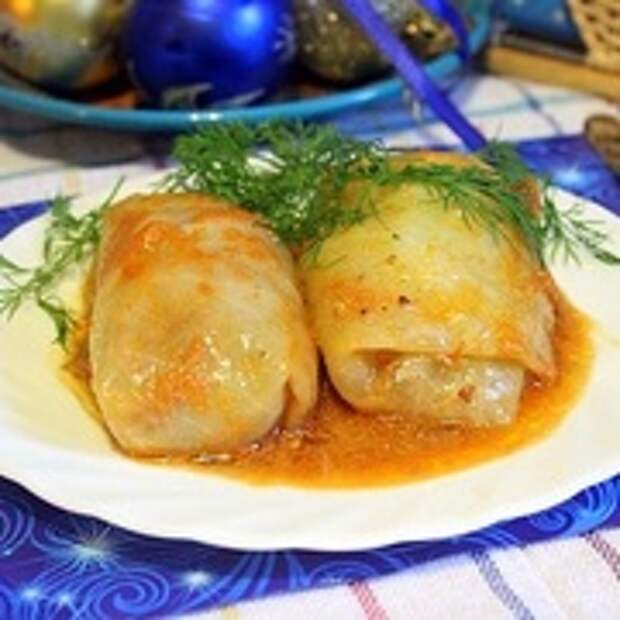 Голубцы с мясом, рисом и грибами
