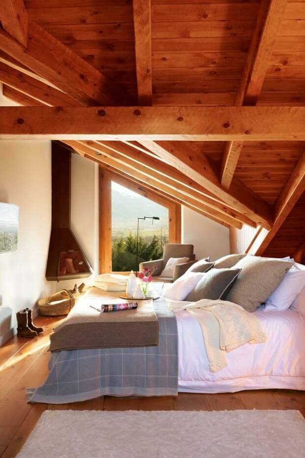 Сегодня покажу несколько интерьеров, которые относятся к деревенскому, простому, но уютному и дорогому сердцу стилю. Что главное при создании подобных интерьеров - конечно, архитектура!-4-2