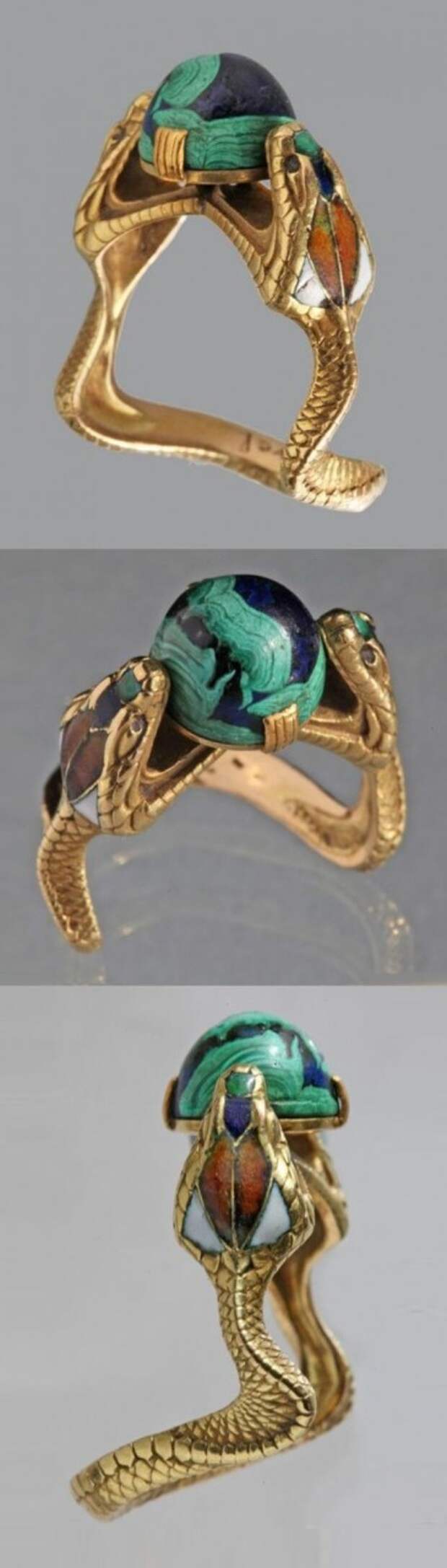 A Symbolist Serpent Ring, CHARLES BOUTET DE MONVEL, French, circa 1900. The…