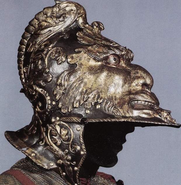Рим, 1547 военные, искусство, маски, рыцари, шлемы