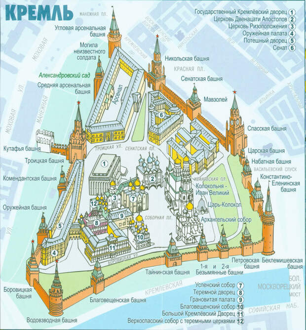 план Кремля
