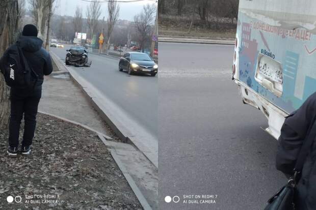 Вчера часов в 5 вечера в 41 автобус влетела машина на пересечении Кировского и