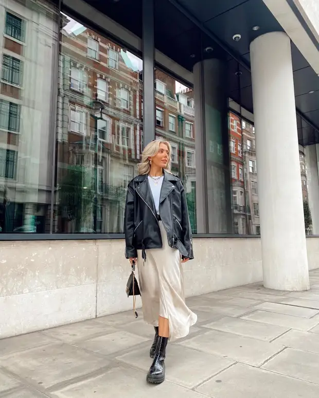 С чем носить кожаную косуху: 11 самых модных идей