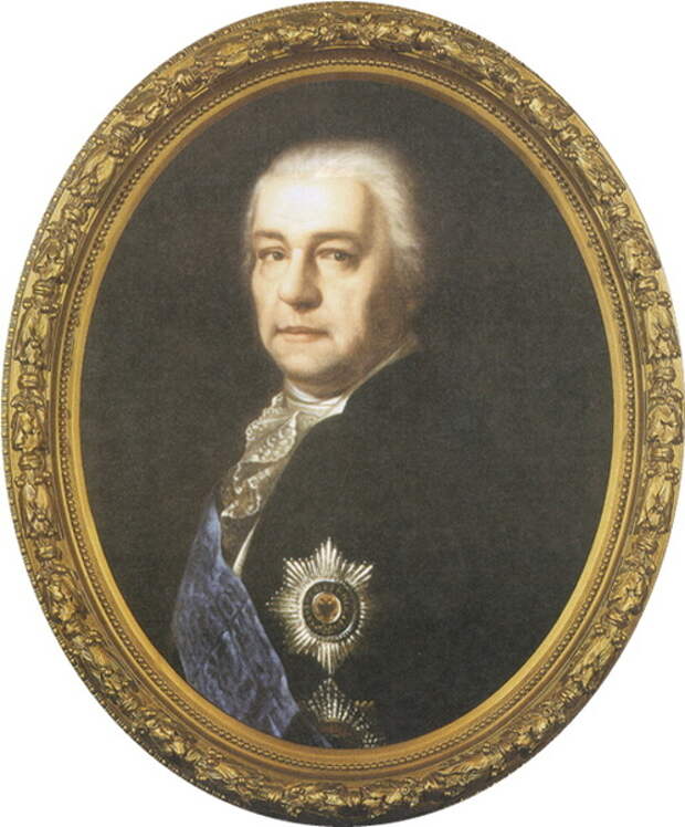Государственный канцлер, первый министр иностранных дел России (1802-1804 гг.) граф Александр Воронцов. Картина работы неизвестного художника начала XIX века