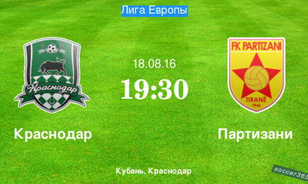 Краснодар - Партизани: превью
