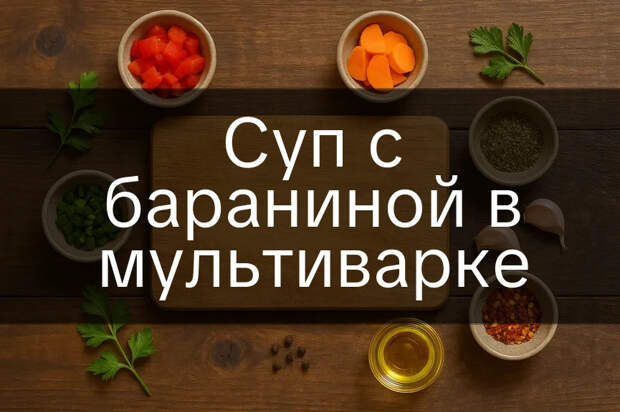 Суп с бараниной в мультиварке