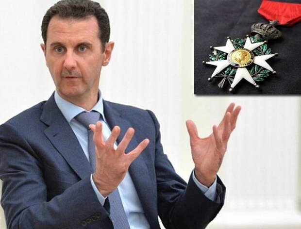 Асад вернул во Францию орден Почетного легиона
