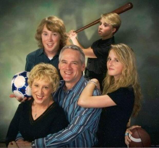 Нелепые фотографии американских семей