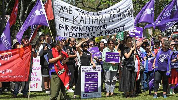 В Новой Зеландии прошла общенациональная забастовка трудящихся