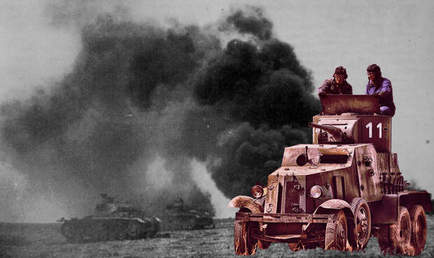 Как советские бронеавтомобили БА-10 вступил в схватку с колонной немецких танков. Чем закончился бой