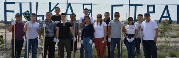 Полицейские помогли благоустроить деревню для особенных детей в Атырау