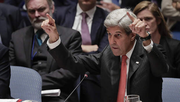 Госсекретарь США Джон Керри выступает на заседании Совета безопасности ООН