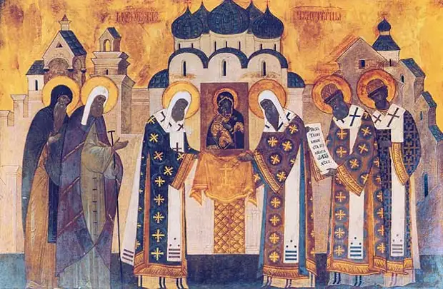 6 июля Празднование Владимирской иконы Божией Матери в благодарение за избавление Москвы от нашествия хана.