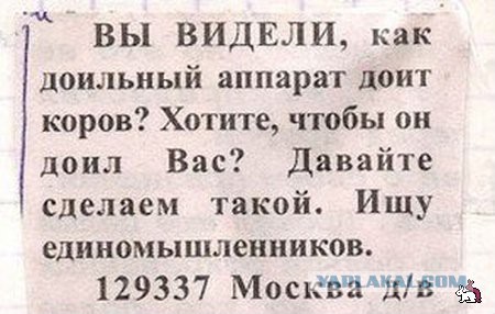 Надписи и объявления с просторов