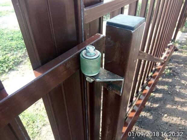 Самодельные откатные ворота