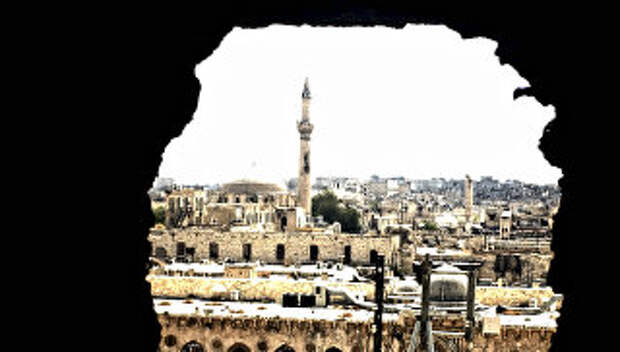 Историческая часть города Алеппо, Сирия. Архивное фото