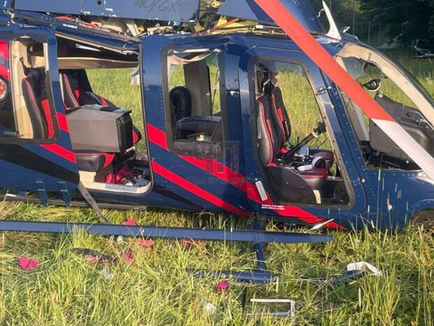 Вертолёт совершил жёсткую посадку в Майкопском районе Адыгеи