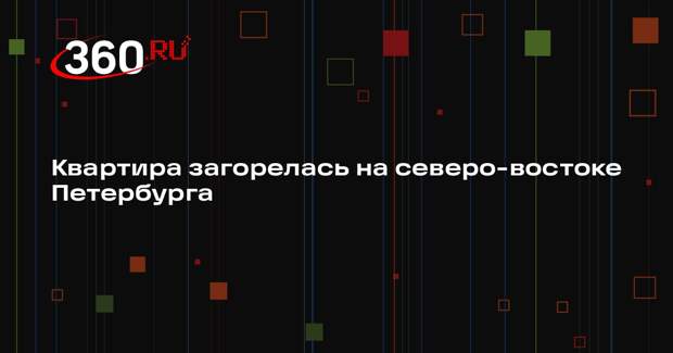 Квартира загорелась на северо-востоке Петербурга