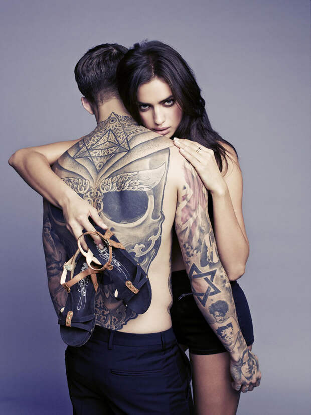 Ирина Шейк (Irina Sheik) и Стивен Джеймс (Stephen James) в фотосессии для Xti (весна-лето 2014), фото 4