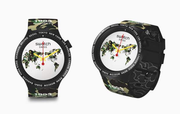 Главная коллаборация этого лета: Swatch Х BAPE