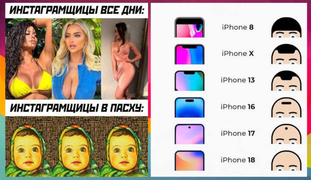 Прикольные картинки с надписями и iPhone 17
