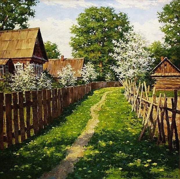 деревенский пейзаж Дмитрий Лёвин - 07