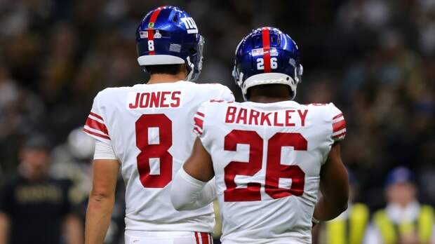 Daniel Jones and Saquon Barkley
