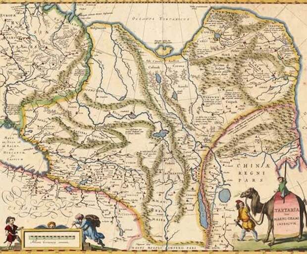 Рис. 10. Фрагмент карты Тартарии 1640 года