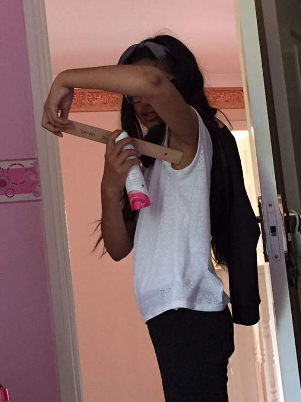 When Your Sister Uses Deodorant For The First Time And Gets The Ruler Out Cos 