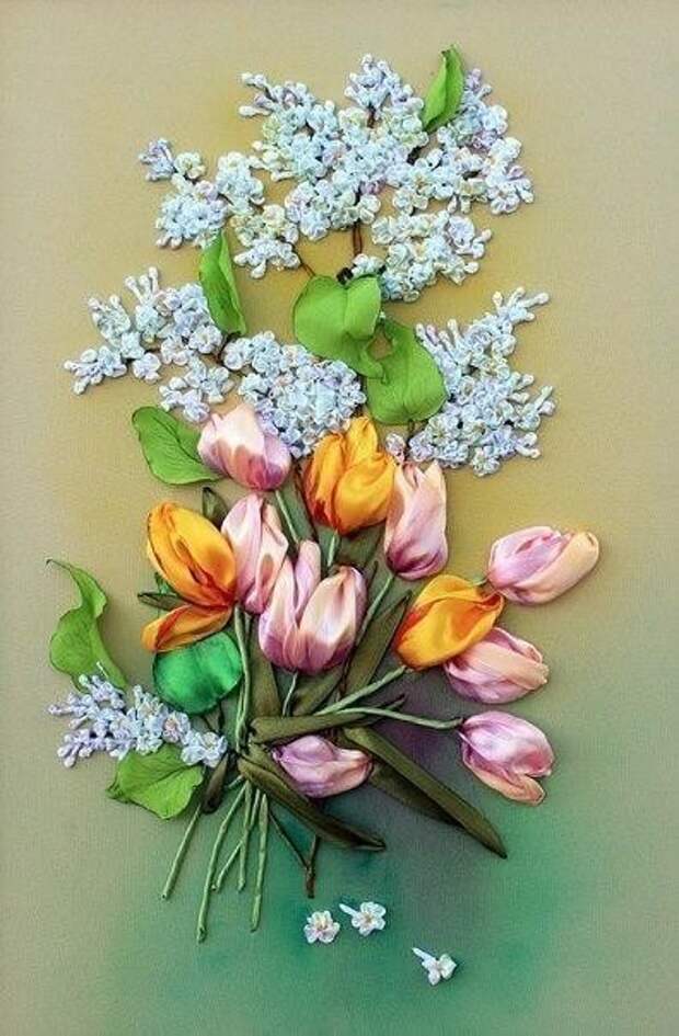 Картины из лент