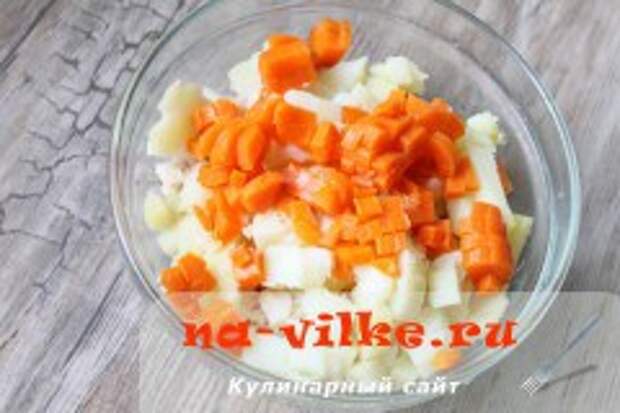 Оливье с курицей