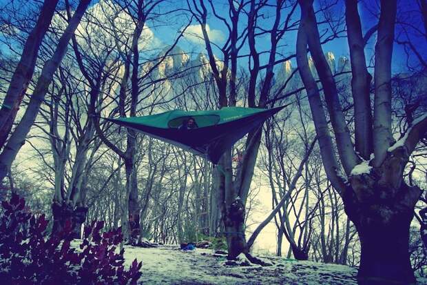 Уникальная подвесная палатка.