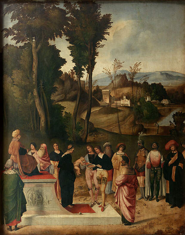 File:Giorgione - Mosи alla prova del fuoco - Google Art Project.jpg