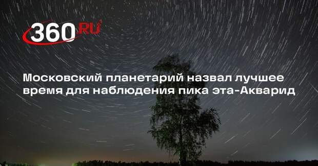 Московский планетарий назвал лучшее время для наблюдения пика эта-Акварид