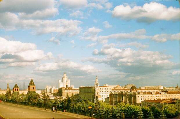 Москва, 1956 год фото, москва, Машина  времени, позитив