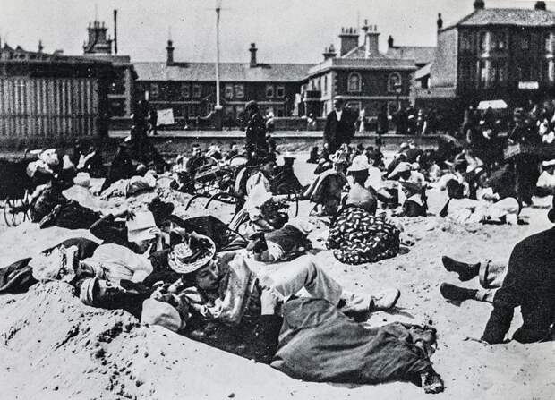 Отдых на британских пляжах в 1890-х годах